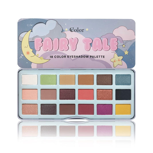 Transform Your Look with the Ccolor Cosmetics Fairy Tale Eye Shadow Palette - 18 Ultra-Pigmented Matte & Shimmer Shades for Long-Lasting Beauty
