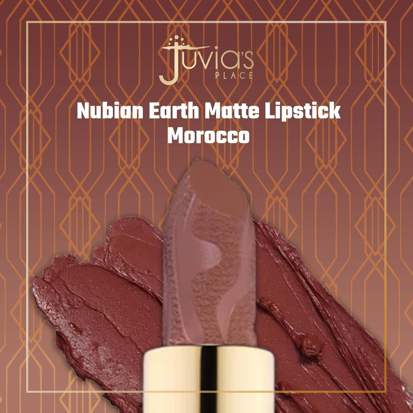 Nubian Earth Matte Lipstick in Morocco - Hydrating, Long-Lasting, and Richly Pigmented Creamy Lipstick for All Skin Types
