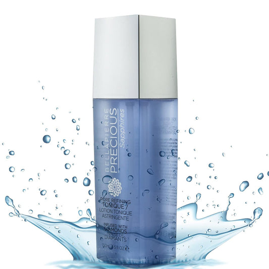 Revitalize Your Skin with Precious Sapphires Diamond-Infused Pore Refining Tonique - All-Natural Gel Toner with Chamomile, Honey, & Cucumber Extracts for Ultimate Soothing Refreshment - 150Ml