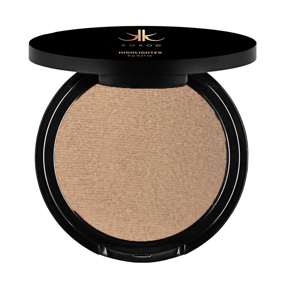 Illuminate Your Beauty with KOKO’E Cosmetics Light Brown Highlighter Makeup Powder - 0.21 Oz for a Radiant Glow