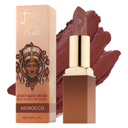 Nubian Earth Matte Lipstick in Morocco - Hydrating, Long-Lasting, and Richly Pigmented Creamy Lipstick for All Skin Types