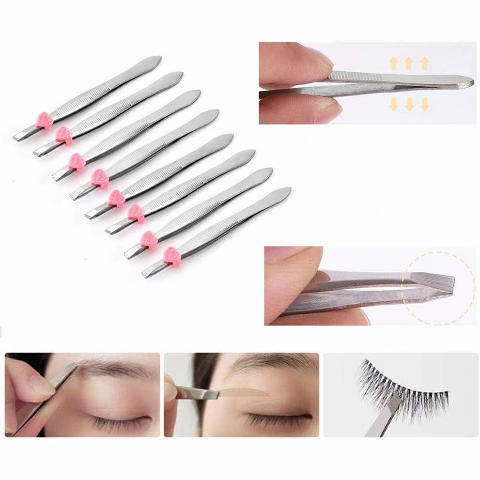 Elevate Your Beauty Routine with Our 24-Pack Precision Tweezers Set – Perfect for Eyebrow Shaping and Facial Hair Removal