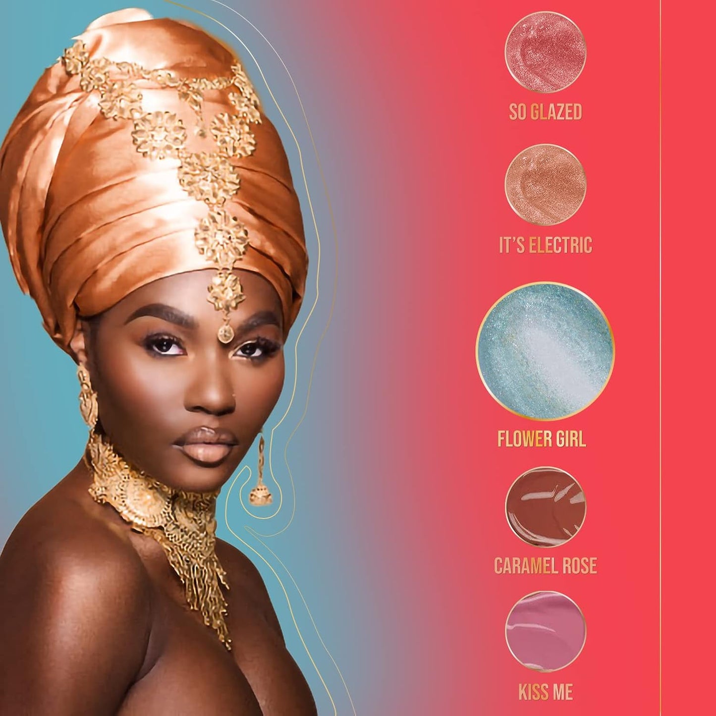 Radiant Iridescent Lip Gloss - Flower Girl by Juvia's Place | Non-Sticky, Long-Lasting Shine for All Skin Types