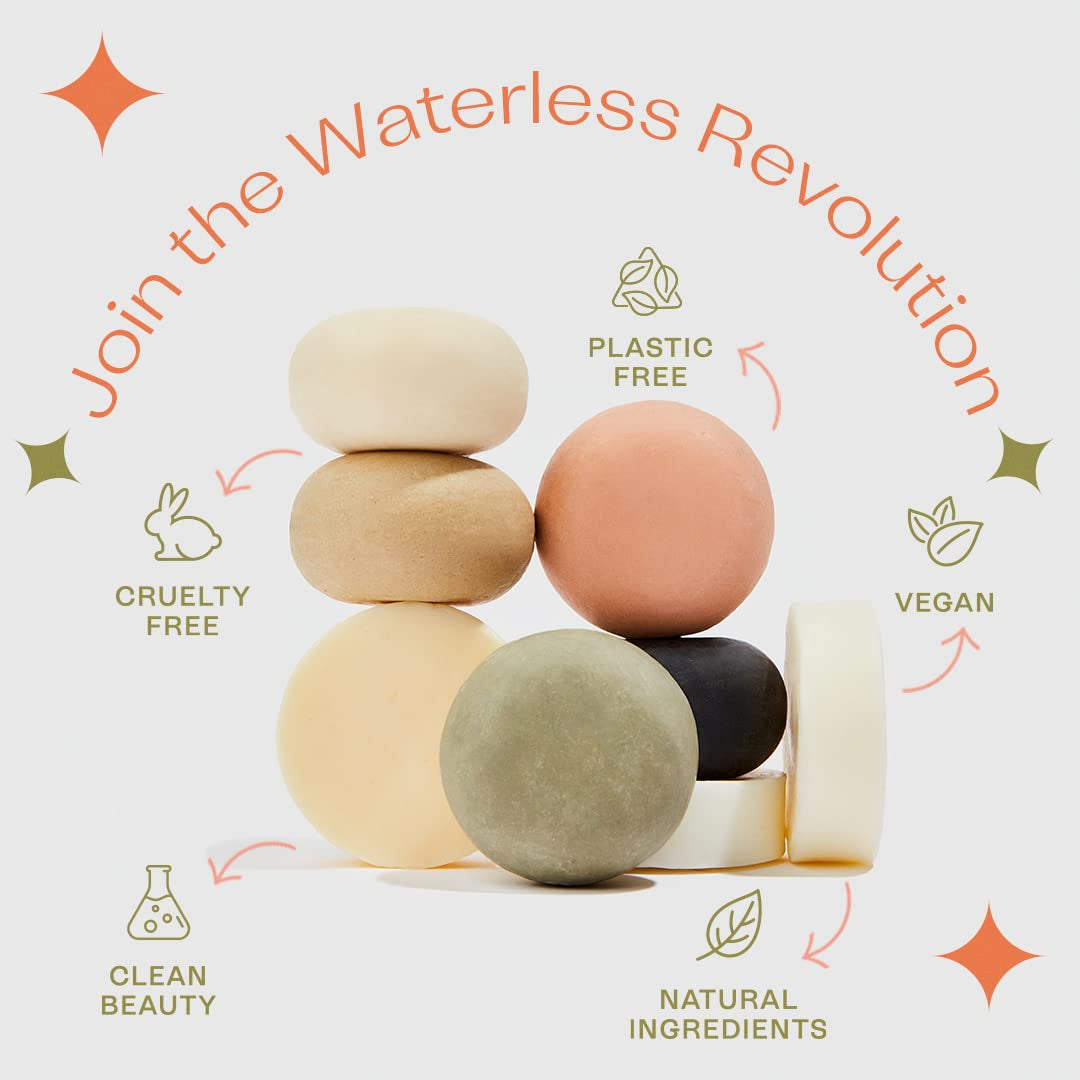 Revitalize Your Curls: Ultimate Hydrating Shampoo and Conditioner Bars with Rice Protein & Buriti Oil for Frizz-Free, Shiny Hair