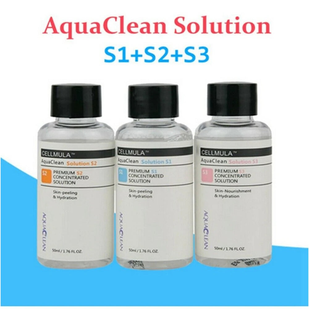 "Revitalize and Rejuvenate Your Skin with Aqua Clean Peeling Solution - Hydro Serum for Hydrogen Hydro Dermabrasion Skin Care Machine (50Ml = 800Ml)"
