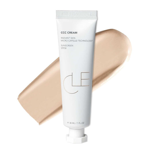 Transform Your Look with CLE Cosmetics CCC Cream - Neutral Fair 101 with SPF 50 - The Ultimate Lightweight, Hydrating CC & BB Cream Hybrid for Flawless Skin
